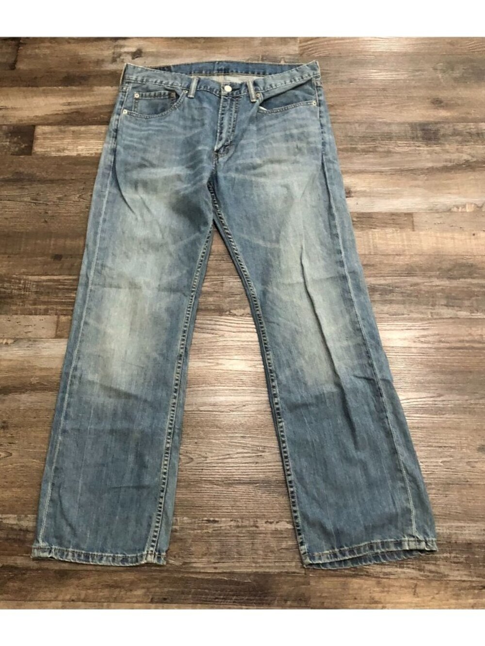 Levi's 559 Mens 33x30 Relaxed Straight Leg Cotton Blue Jeans